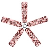 Red Hawaiian Ceiling Fan Blade Covers