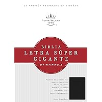 RVR 1960 Biblia Letra Súper Gigante, negro imitación piel (Spanish Edition) RVR 1960 Biblia Letra Súper Gigante, negro imitación piel (Spanish Edition) Imitation Leather