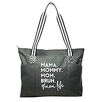 Brooke & Jess Designs Mommy Bag for Hospital - Mama Bear Mom Tote Bag - Mom Bags for Women, Maternity Gift Bags for Mamas