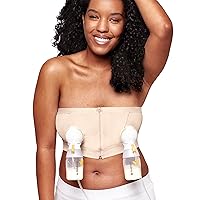 Medela Hands Free Pumping Bustier | Easy Expressing Pumping Bra with Adaptive Stretch