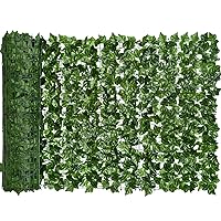 Artificial Ivy Privacy Fence Wall Screen, DearHouse 98.4x59in Artificial Hedges Fence and Faux Ivy Vine Leaf Decoration for Outdoor Garden Decor