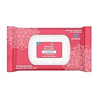 Mommy's Bliss Soothing Hemorrhoidal Wipes for Women, Instant Relief with Witch Hazel, Aloe, & Rosewater, 50 Medicated Wipes
