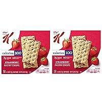 Generic Strawberry Filling Crisps, 100 Low Calorie Pastry Snack, Toaster Breakfast Bars, SimplyComplete Variety Pack of 2