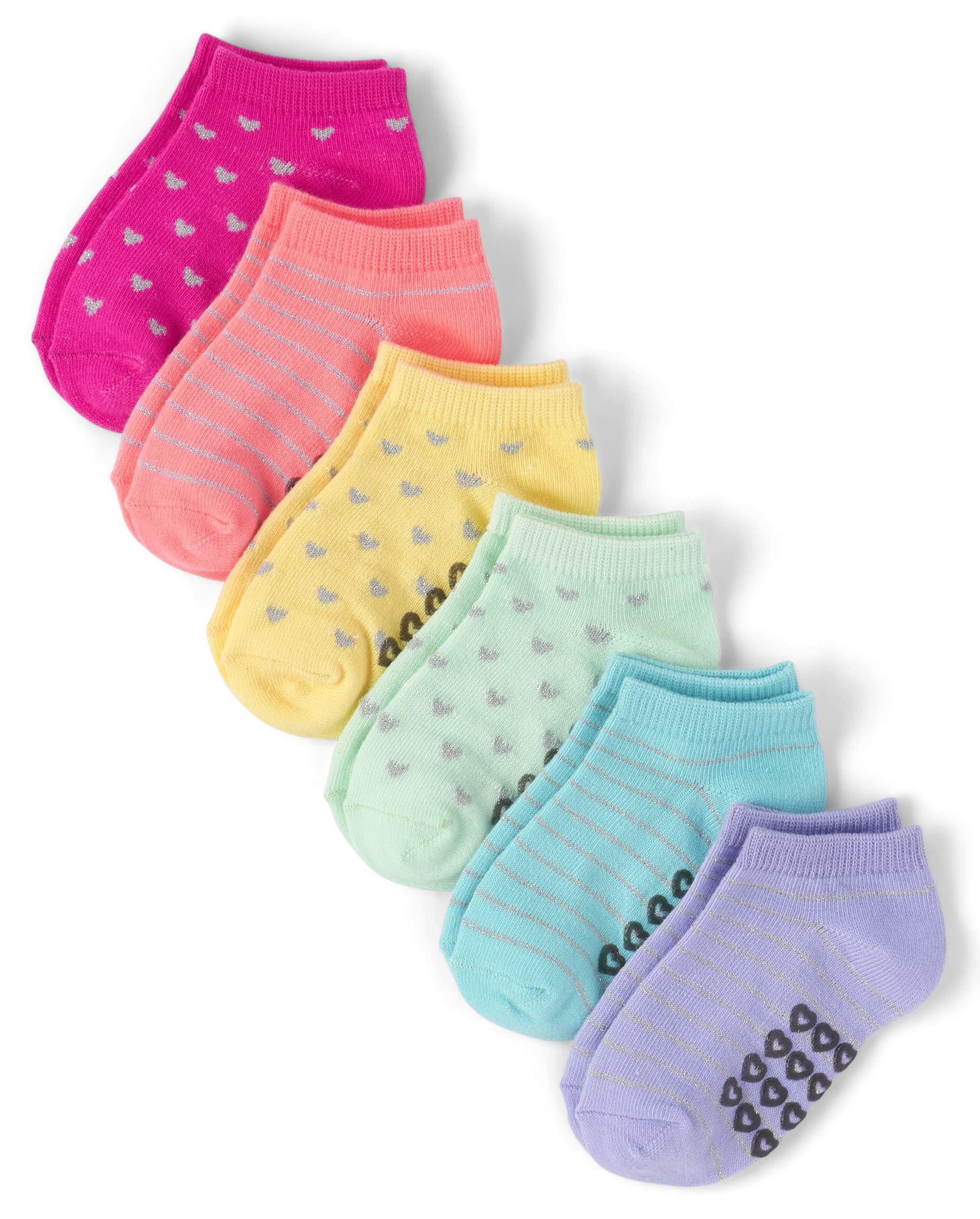 The Children's Place baby girls Heart Ankle Socks