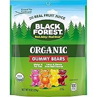 Black Forest Organic Gummy Bears Candy, 8 Ounce Bags (Pack of 6)