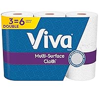Viva Multi-Surface Cloth Paper Towels, 3 Double Rolls, 110 Sheets Per Roll