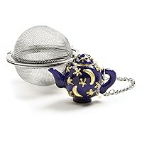 Stainless Steel 2-Inch Mesh Tea Infuser Ball with Teapot Weight, One Size, Silver
