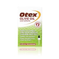 Otex Olive Oil Ear Drops for Natural, Gentle Removal of Excessive, Hardened Ear Wax. Bottle with Dropper Applicator, 10 ml (Pack of 1)