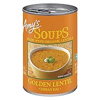 Amy's Soups, Organic Indian Golden Lentil Soup, 14.4 Ounce