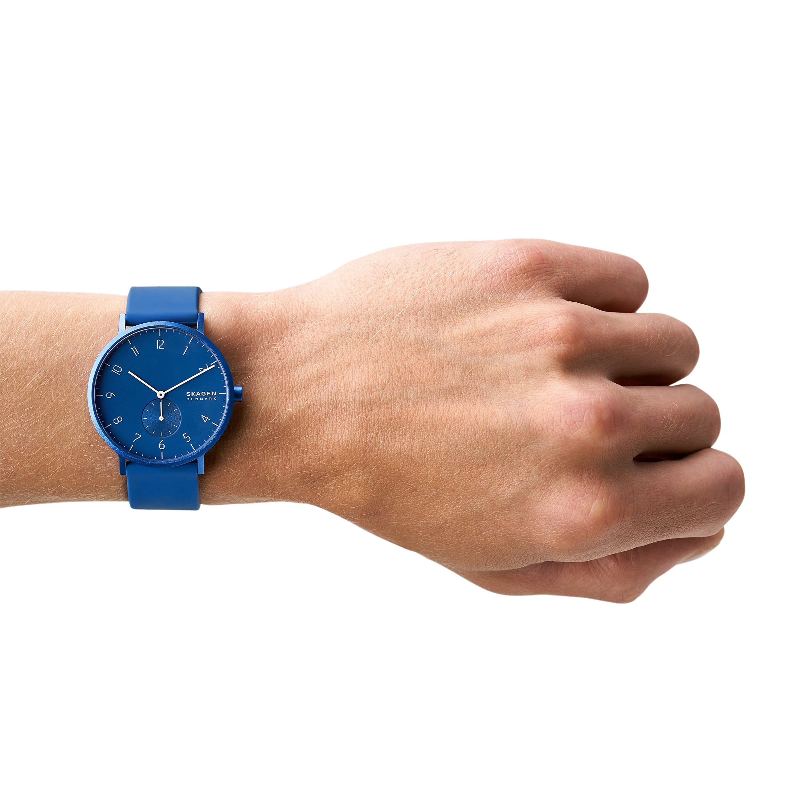 Skagen Aaren Colored Silicone Quartz Minimalistic 41mm Watch