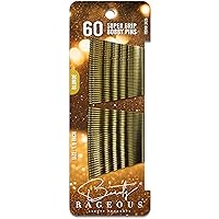 Super Grip Bobby Pins - Blonde (Approx. 60 Ct) - Womens Bobby Pins 1.9 Inch - Easy, Secure, All Hair Types (60 Count)
