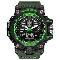 Men's Military Watch Outdoor Sports Electronic Watch Tactical Army Wristwatch LED Stopwatch Waterproof Digital Analog Watches