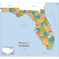 Florida Counties Map - Large - 48