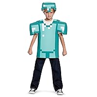 Armor Classic Minecraft Costume, Blue, Medium (7-8)