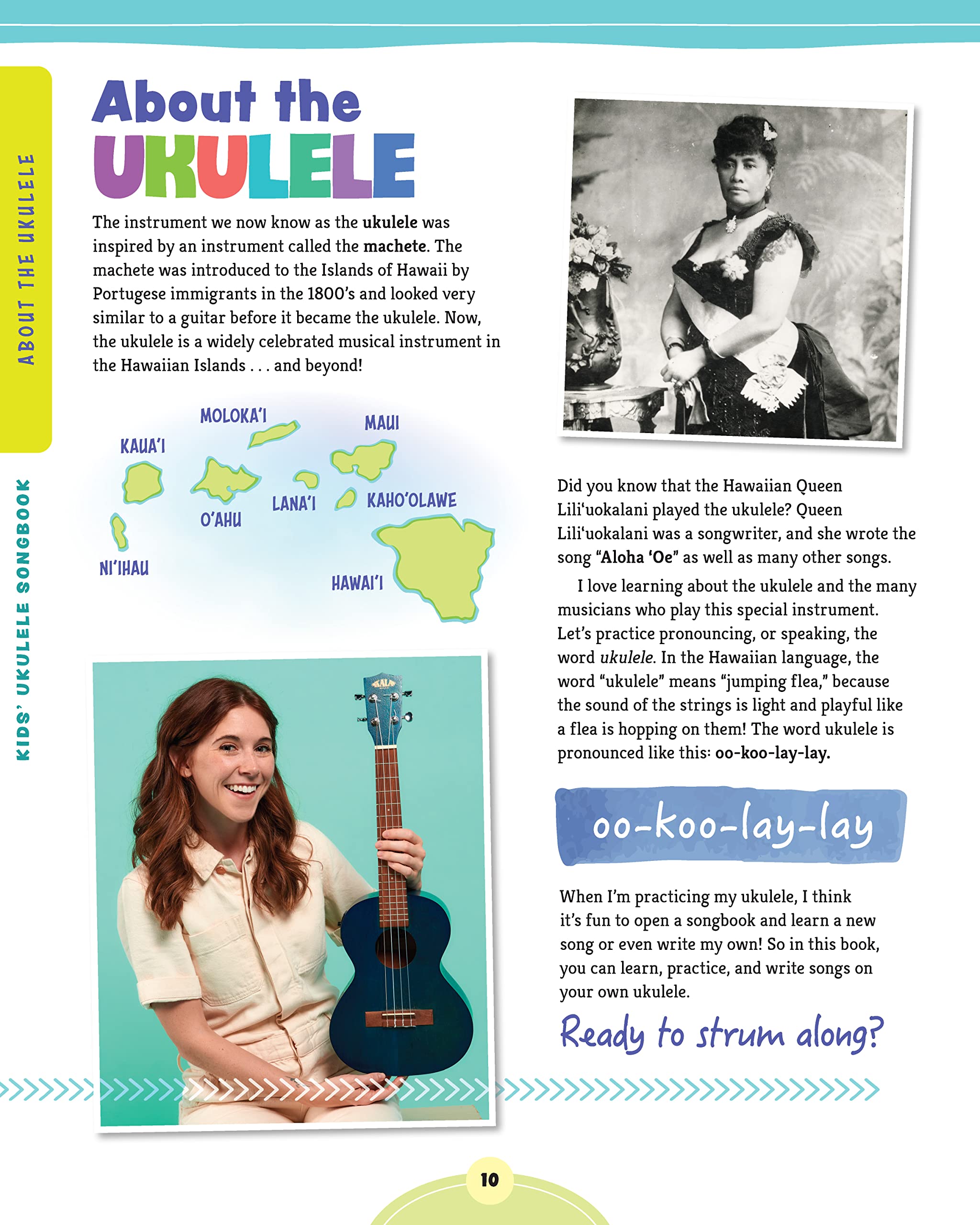 Kids' Ukulele Songbook: Learn 30 Songs to Sing and Play (Happy Fox Books) The Next Step for Kids with Basic Uke Skills, with Easy Instructions for New Chords and Notes, Pull-Out Chord Cards, and More