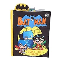 My First Comic Soft Book - Kids Preferred DC Comics The Batman Brave Little Heros Baby Crinkle Soft Sensory Book with Soft Fabric for Babies, 6.25x9 Inch