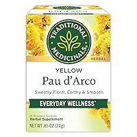 Yellow Pau d’Arco Herbal Tea, Contributes to a Healthy You, (Pack of 1) - 16 Tea Bags