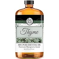 Thyme Essential Oil (16oz Bulk) Pure Essential Oil for Skin Therapy, Aromatherapy, Diffuser