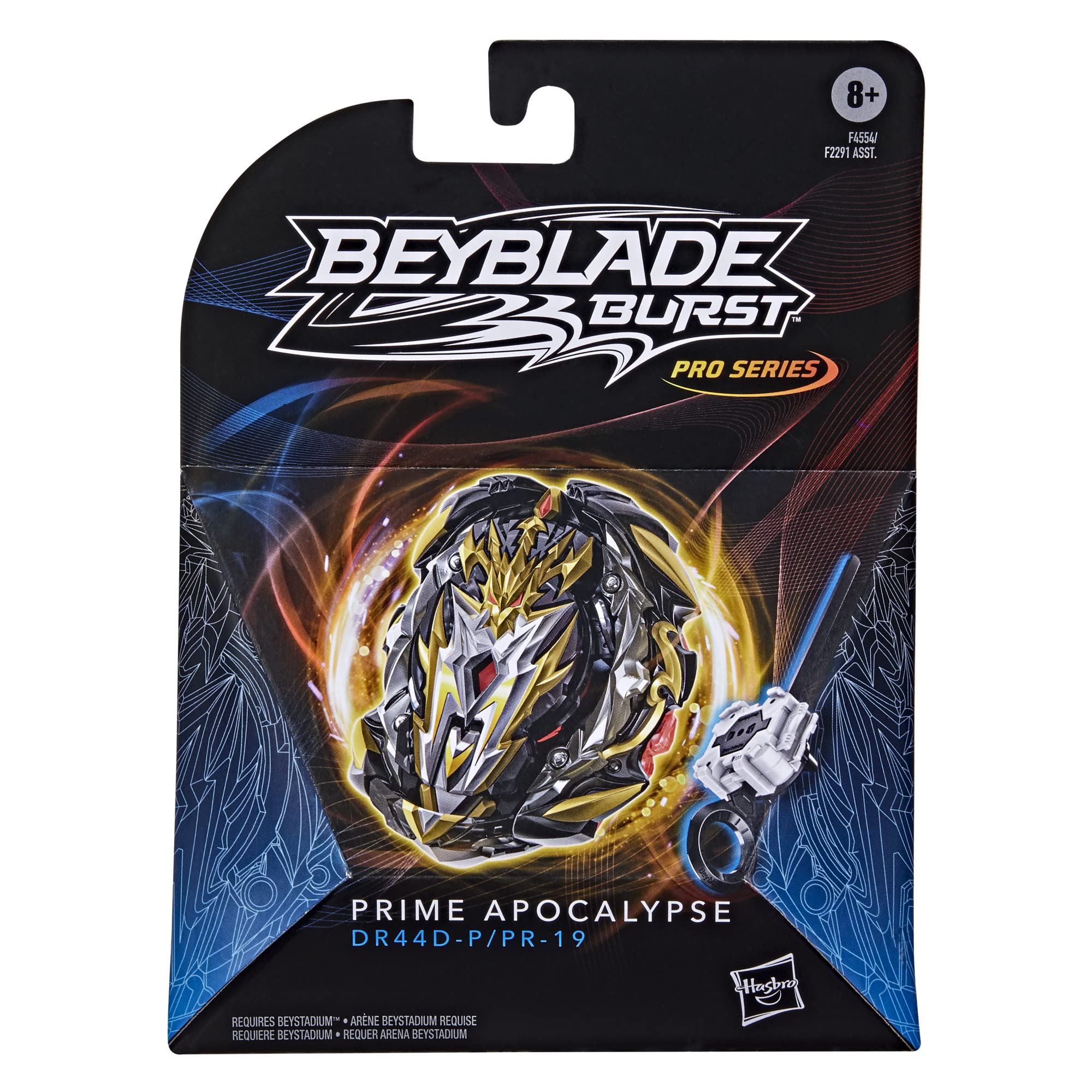 BEYBLADE Burst Pro Series Prime Apocalypse Spinning Top Starter Pack - Attack Type Battling Game Top with Launcher Toy