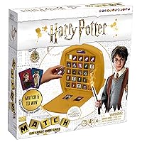 Top Trumps Harry Potter Match Board Game, Play with Ron, Hermione, Dumbledore, Hagrid, Dobby and Draco Malfoy, educational travel game, gift and toy for boys and girls aged 4 plus