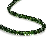 CHROME DIOPSIDE STRAND Necklace, Green Necklace,Chrome Diopside Beads Necklace,Chrome Diopside Jewelry,Beaded Chrome Diopside Healing Stone