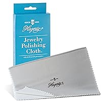 Hagerty Jewelry Polishing Cloth, for Sterling Silver, Gold, Platinum - Safe On Necklaces, Rings, Bracelets, Made in USA, Kosher Certified, 12 in. x 15 in.
