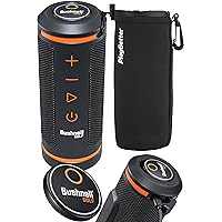 Bushnell Wingman GPS Golf Speaker Bundle - Music & Audible Distances Bluetooth Speaker for Golf Cart - Score Tracking, 3D Flyovers & 36,000+ Courses - Includes PlayBetter Protective Neoprene Pouch