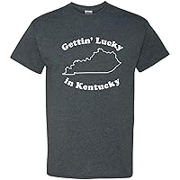 Gettin Lucky in Kentucky - Southern Pride Blue Grass State T Shirt