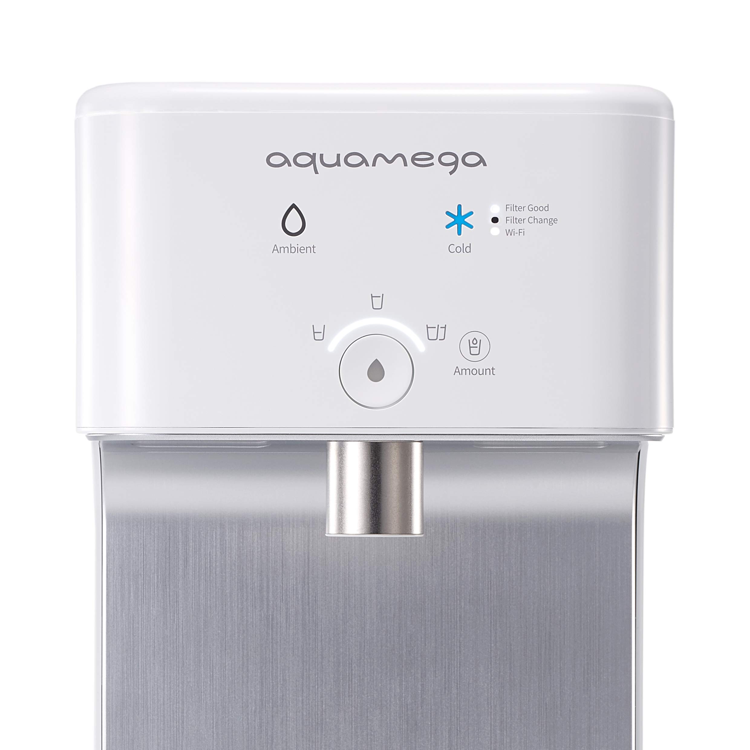 Coway Aquamega 200C Countertop Water Purifier with a cold-water setting, a new advanced filter, and Coway Io-Care app connectivity,White,16.5 x 7.1 x 14.7