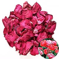TooGet Dried Natural Real Red Rose Petals Organic Dried Flowers Wholesale Best for Wedding Party Decoration, Bath, Body Wash, Foot Wash, Tea, Baking, Potpourri, Crafting - 2 OZ