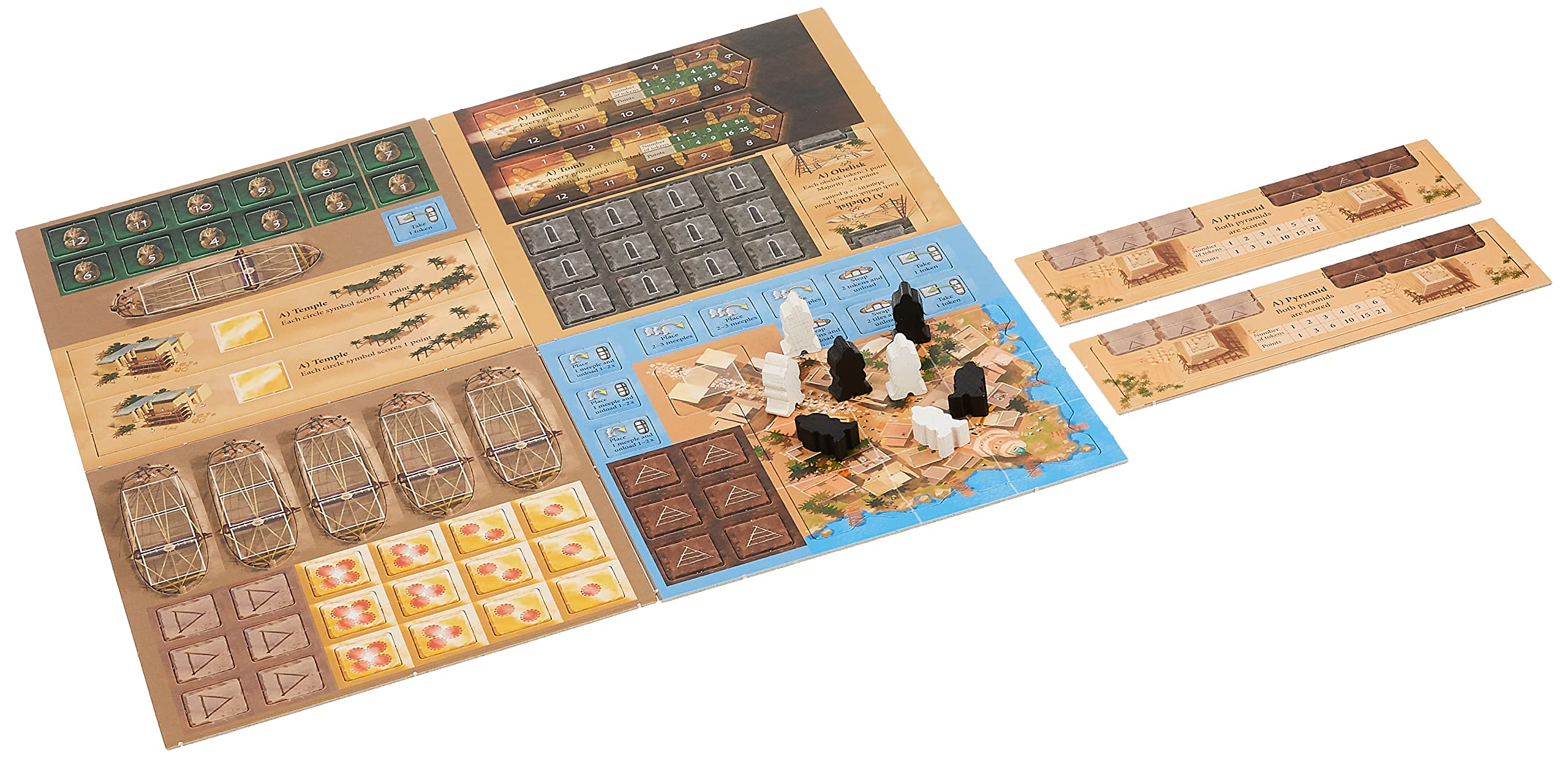 Thames & Kosmos Imhotep: The Duel 2-Player Version of Spiel Des Jahres-Nominated Imhotep, Builder of Egypt Board Game