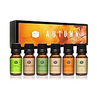 P&J Fragrance Oil Autumn Set | Brown Sugar, Apple, Harvest Spice, Vanilla, Forest Pine, and Snickerdoodle Scents for Candle Making, Freshie Scents, Soap Making Supplies, Diffuser Oil Scents