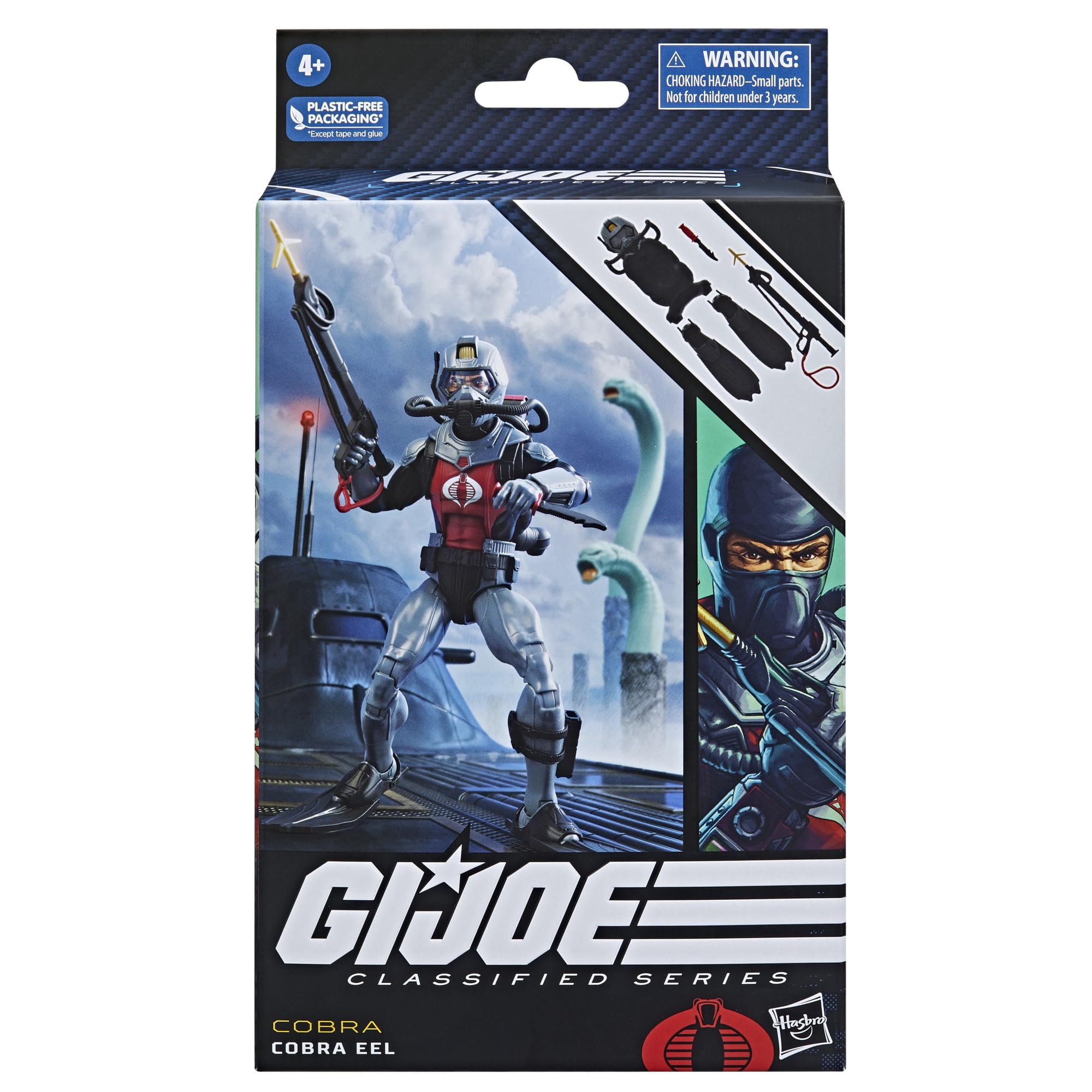 G.I. Joe Classified Series Cobra EEL, Collectible G.I. Joe Action Figures, 81, 6-Inch Action Figures for Boys & Girls, with 6 Accessories (Amazon Exclusive)