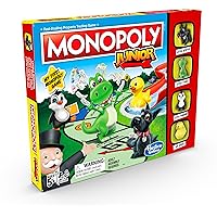 Hasbro Gaming Monopoly Junior Board Game for Kids Ages 5 and Up, 2-4 Players, Family Games