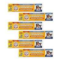 Arm & Hammer Complete Care Enzymatic Dog Toothpaste, 6.2 oz - 6 Pack | Dog Toothpaste for Puppies and Adult Dogs, Arm and Hammer Toothpaste for Dogs | Pet Dental Care for Clean Dog Teeth