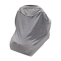 Boppy 4 and More Multi-use Cover, Pearl, Quick-dry UPF 50+ Knit and Breathable Mesh, Versatile for Car Seat Canopy, Nursing Cover, Infant Strollers, Shopping Carts, Highchairs and More