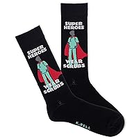 K. Bell Men's Fun Jobs & Occupation Crew Socks-1 Pairs-Cool & Funny Novelty Dad Gifts