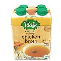 Pacific Natural Foods Organic Broth Chicken -- 8 fl oz (Pack of 4)