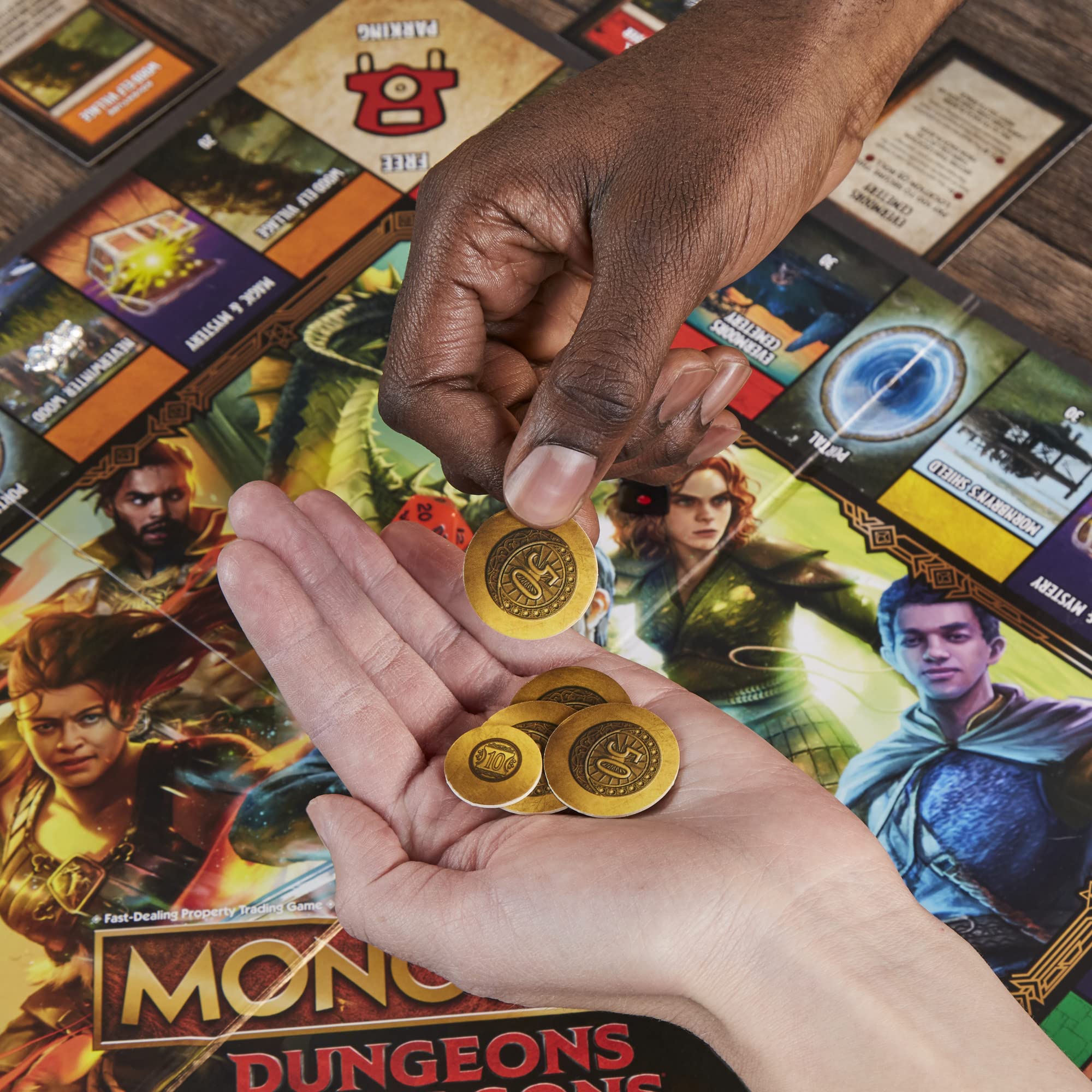 Monopoly Dungeons & Dragons: Honor Among Thieves Game, Inspired by The D&D Movie, Monopoly D&D Board Game for 2-5 Players, Ages 8 and Up