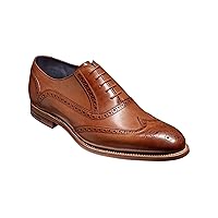 BARKER Valiant Brown Hand Painted Brogue Oxford Shoe Handcrafted Men's Oxford Shoes
