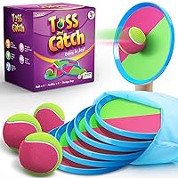 Aywewii Toss and Catch Ball Set Kids Games, Beach Toys Outdoor Toys Yard Games Outdoor Games for Kids with 6 Paddles and 3 Balls Kids Toys Outside Toys for Kids Age 3-12 Girl Boy Kid Easter Gift