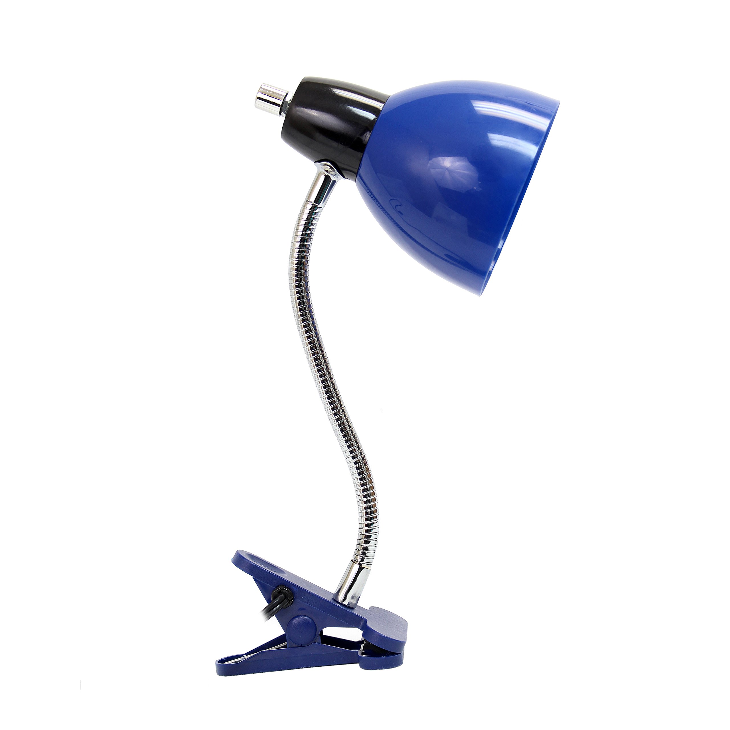 Limelights LD2014-BLU Adjustable Clip Lamp Light, Plastic, Blue