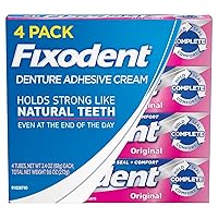 Fixodent Complete Original Denture Adhesive Cream, 4 pk./2.4 oz.