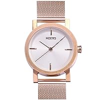 MEDOTA Stainless Steel Waterproof Watch Series Swiss Watch Quartz Womens Watch - No. 21103 (Rose)