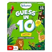 Skillmatics Card Game - Guess in 10 Junior Animals for Kids, Boys, Girls Who Love Board Games and Educational Toys, Travel Friendly for Ages 3, 4, 5, 6