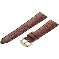 Hadley-Roma Men's MS2010RA-180 18-mm Black Genuine Alligator Leather Watch Strap