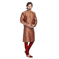 Indian Traditional Ethnic Wear Party Wear Tunic Kurta Pyjama Casual Set For Men