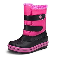 Vepose Boy's Girl's Mid Calf Boots Classic Waterproof Snow Boots Outdoor Shoes Non-Slip(Toddler Little Kid Big Kid)
