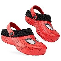 Marvel Boys Clogs, Fleece Lined - Spiderman Gifts