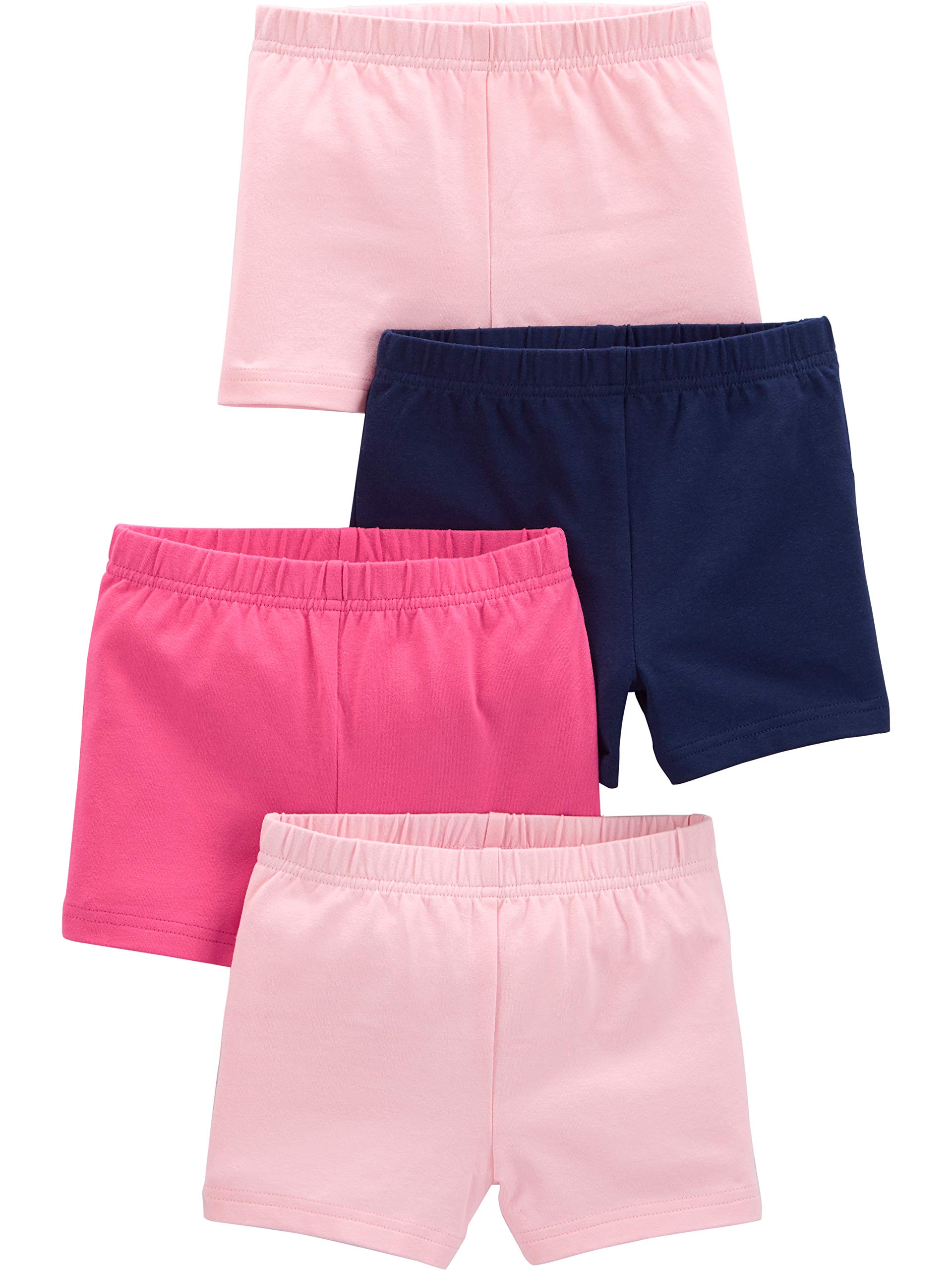 Simple Joys by Carter's Girls and Toddlers' Tumbling Shorts, Pack of 4